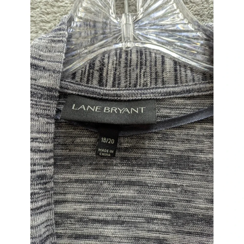 Lane Bryant Duster Cardigan Womens 18/20 Space Dye Open Front Short Sleeve Boho‎